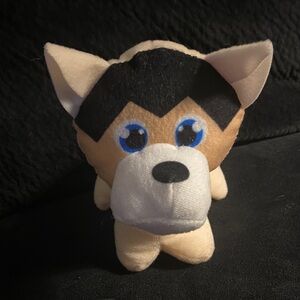 Plush Dog Toy - Tan and Black